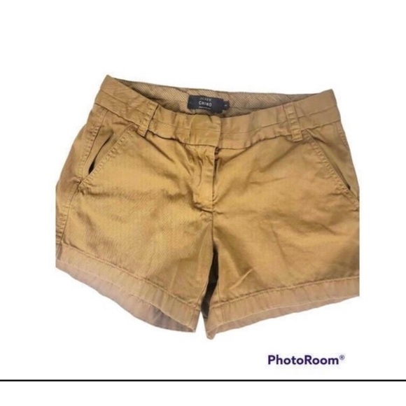 J. Crew Pants - J.Crew Dark‎ Khaki 5" Chino Shorts Women's Size 2